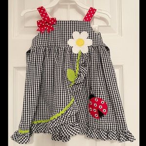 Black & White Seersucker Dress